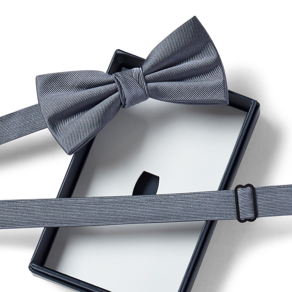 NŒUD PAPILLON TWILL GRIS – Image 4