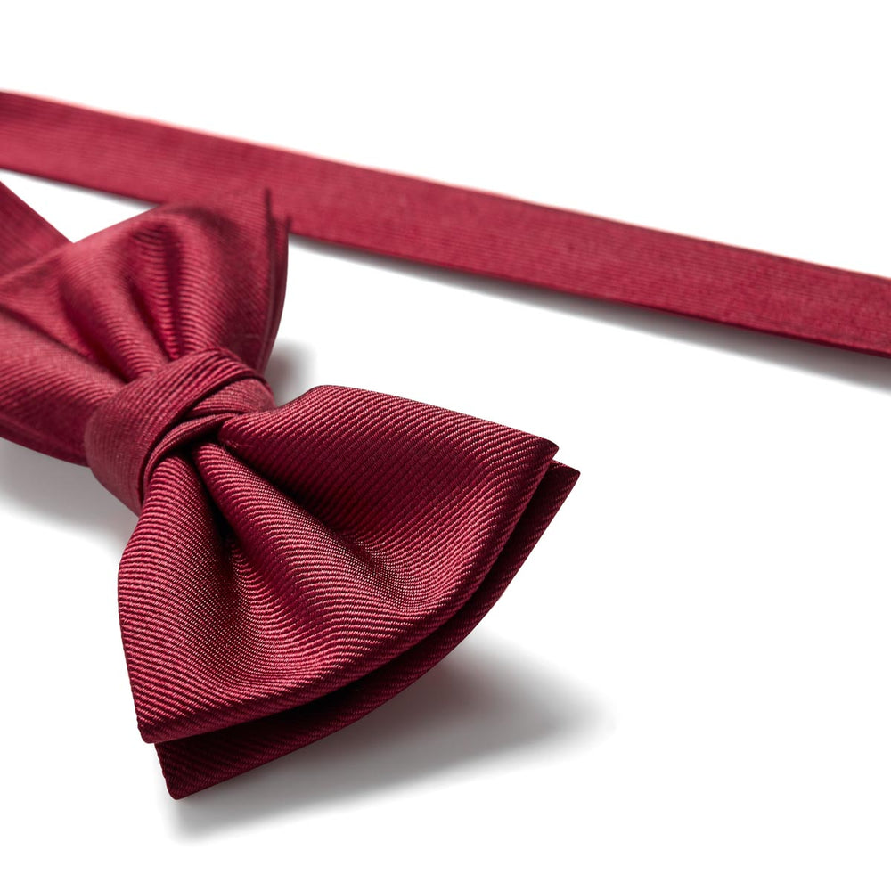 NŒUD PAPILLON TWILL BORDEAUX – Image 4