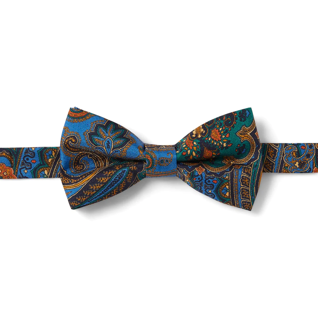 NOEUD PAPILLON PAISLEY BLEU MARINE