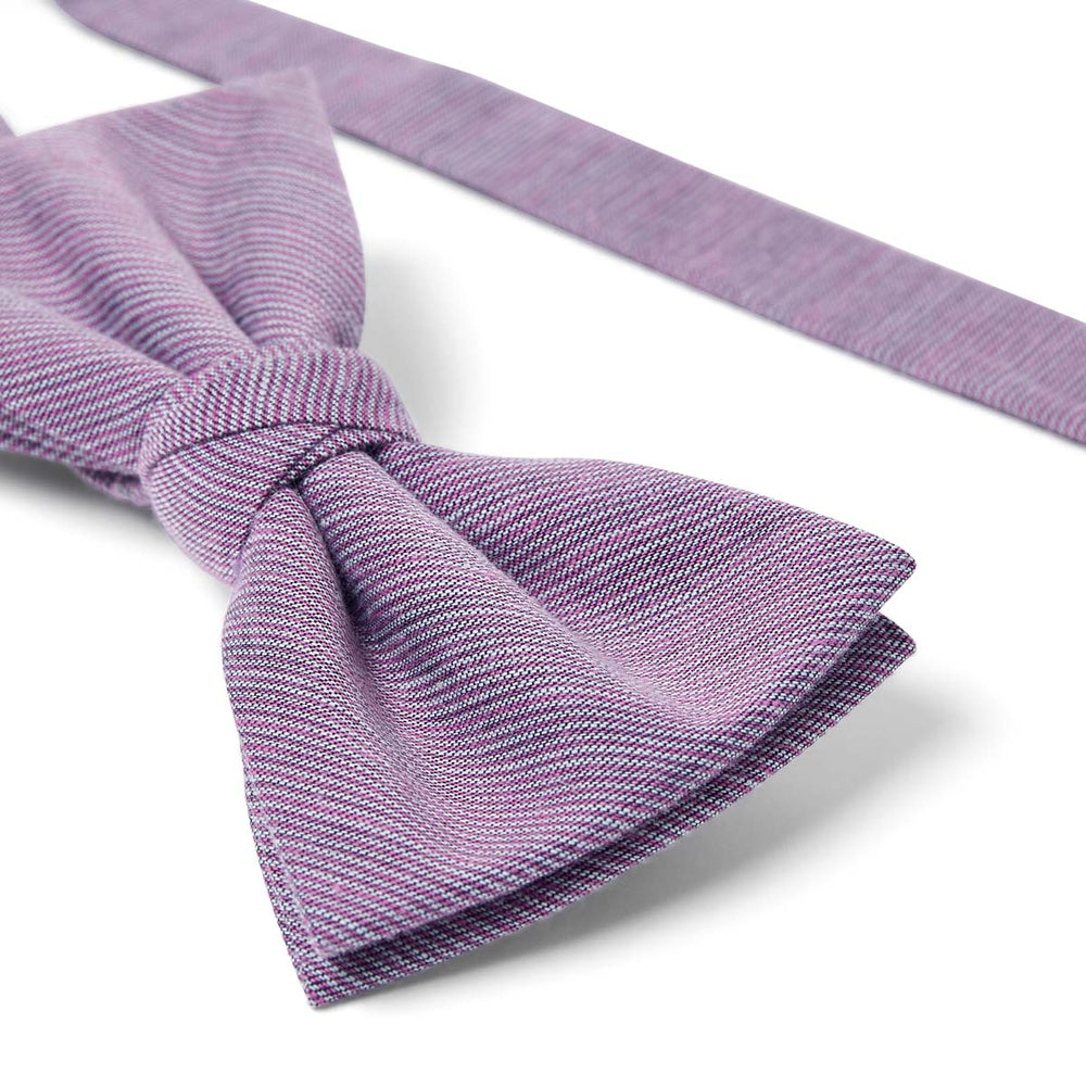 NOEUD PAPILLON CHINÉ VIOLET – Image 3