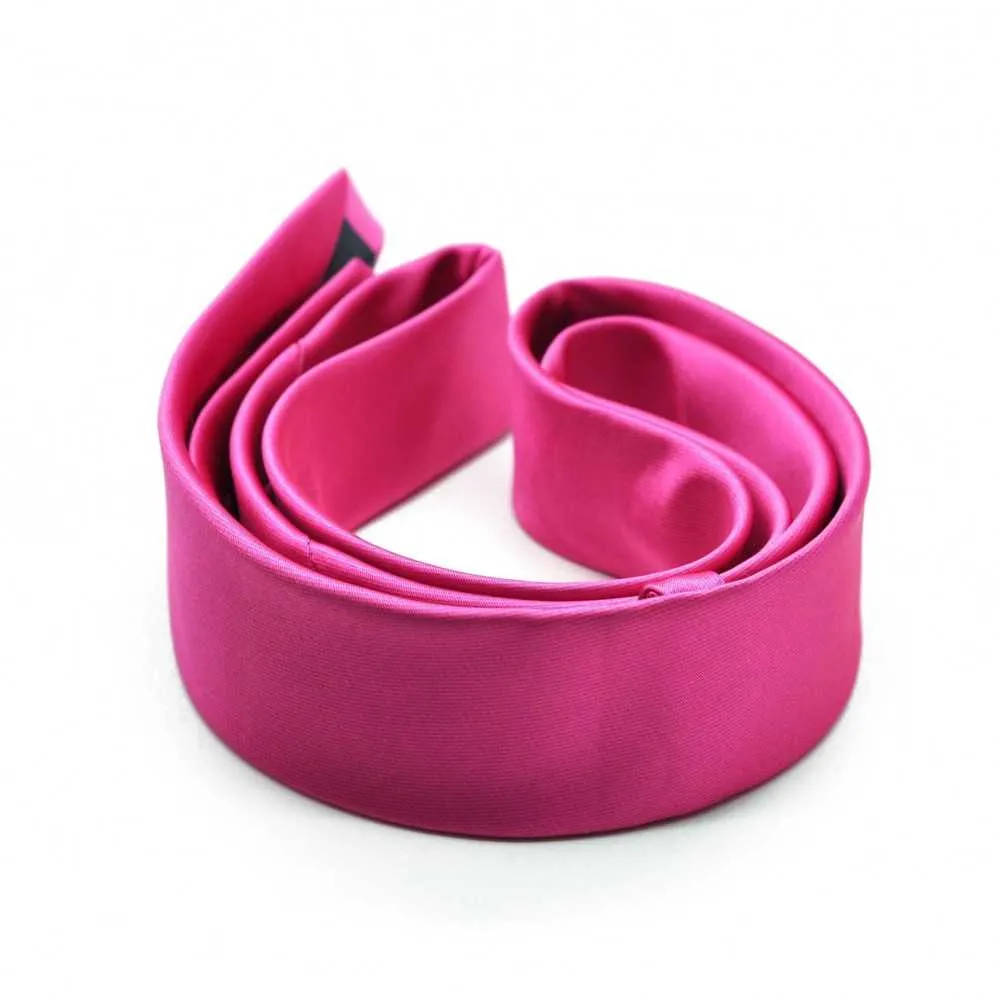 CRAVATE ATTORA. ROSE FLASHY - FUSHIA. SLIM, ÉTROITE. – Image 2