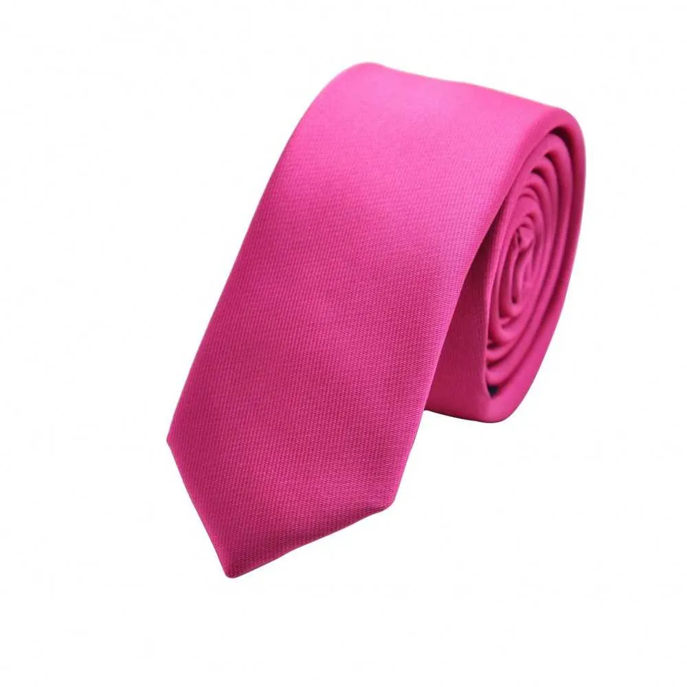 CRAVATE ATTORA. ROSE FLASHY - FUSHIA. SLIM, ÉTROITE.